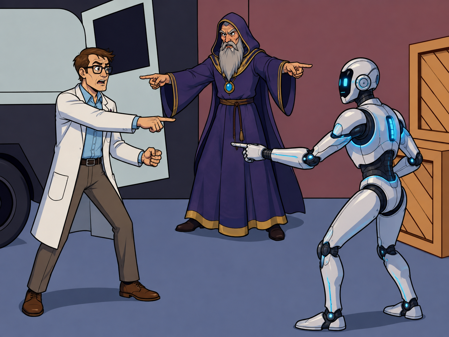 Scientist Astrologer Robot Spider-Man Meme